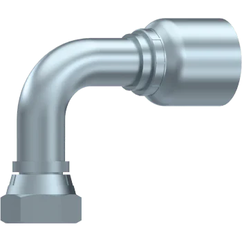 3/8" BSP  One piece BSP female cone 60° (90° Elbow)