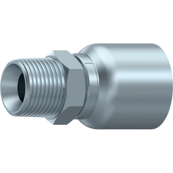 1/2" BSP One piece BSPT Male tapered