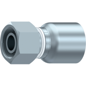 One piece Female metric swivel 24°/60° cone