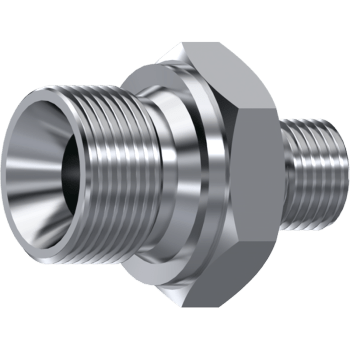 SS REDUCER ADAPTOR MALE 60º - MALE 60º 1" BSP 1"1/2 BSP