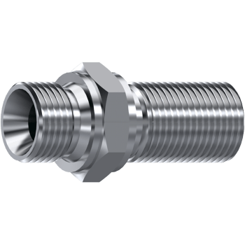 S.S.STRAIGHT BULKHEAD ADAPT. WITHOUT NUT 1/4" BSP