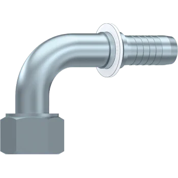 1/2" BSP 90° Swept Female - 1/2 Hose Tail - With Slip Back Nut
