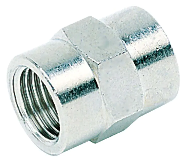 M5 MET  FEMALE THREAD BRASS EQUAL PLATED CONNECTOR