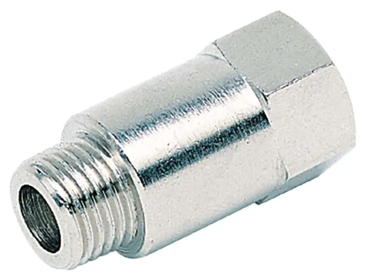 1/8" BSP EQUAL MALE/FEM THREAD BRASS EXTENSION PLTD CONNECTOR