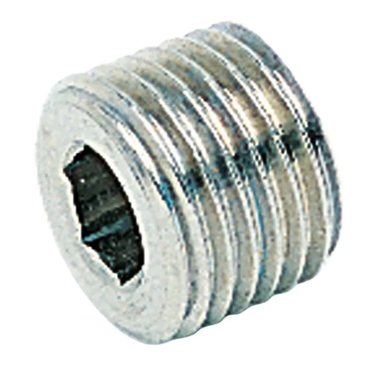 1/2" BSPT MALE THREAD PLATED BRASS PLUG