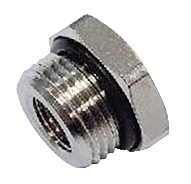 1/2" BSPP MALE X 1/8 BSPP FEM RED CONNECTOR WITH NBR O-RING