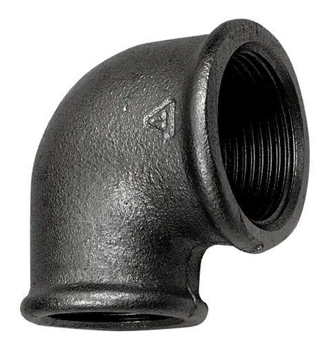 1" X 1/2"    ELBOW 90DEG   F/F BLACK IRON PIPE FITTING