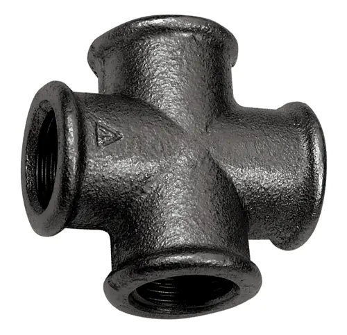 1.1/2"      EQUAL CROSS    F/F BLACK IRON PIPE FITTING