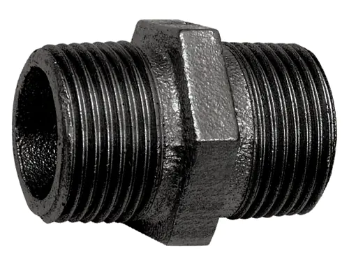 1/2"         HEX NIPPLE BLACK IRON PIPE FITTING