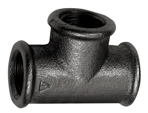 1.1/2"      EQUAL TEE SQUARE BLACK IRON PIPE FITTING