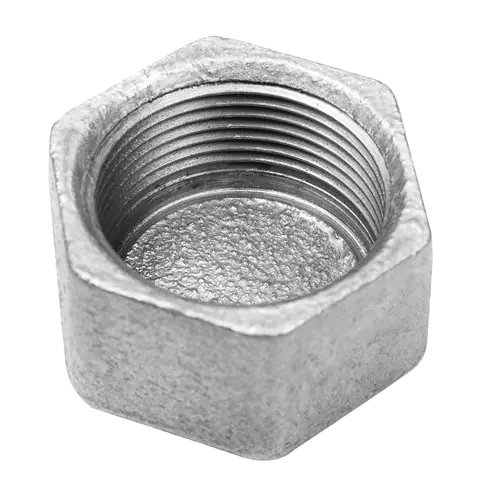 3/4"         BLANK HEX CAP GALV   IRON PIPE FITTING