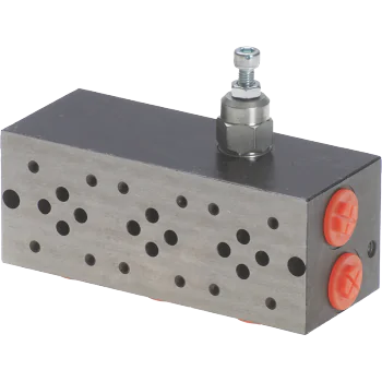 2 Station Cetop 3 Manifold - Series - with integrated relief valve