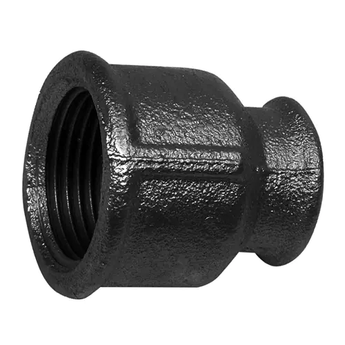 2" X 1"     REDUCING SOCKET BLACK IRON PIPE FITTING