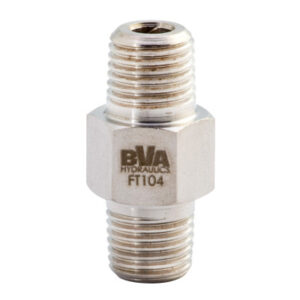 FT104 - 1/4" NPTF Hex Nipple - 700 Bar / 10,000 PSI