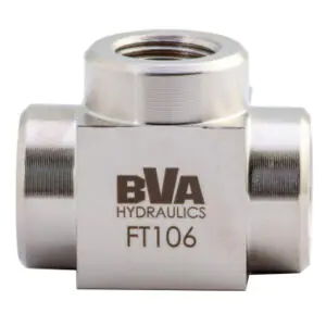 FT106 - 3/8" NPTF Female Tee - 700 Bar / 10,000 PSI