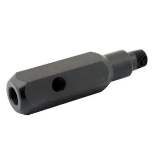 CF3814, Fitting 3/8" X 3/8" X 1/4" NPTF, 5-1/8" Long, 10,000 psi (700 bar)