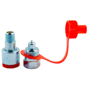 1/4"  Regular Coupler Zinc,   Set of CRZ14M+CRZ14F