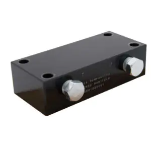 CUMR2 Manifold Block, Pump Mounted, for Electric Pump, 2 Oil Port, 3/8"-18NPTF, 10,000 psi (700 bar)