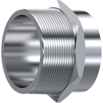 Micro-casting BSPT welding male AISI-316, DN Hose 2 1/2", Thread 2 1/2" BSPT