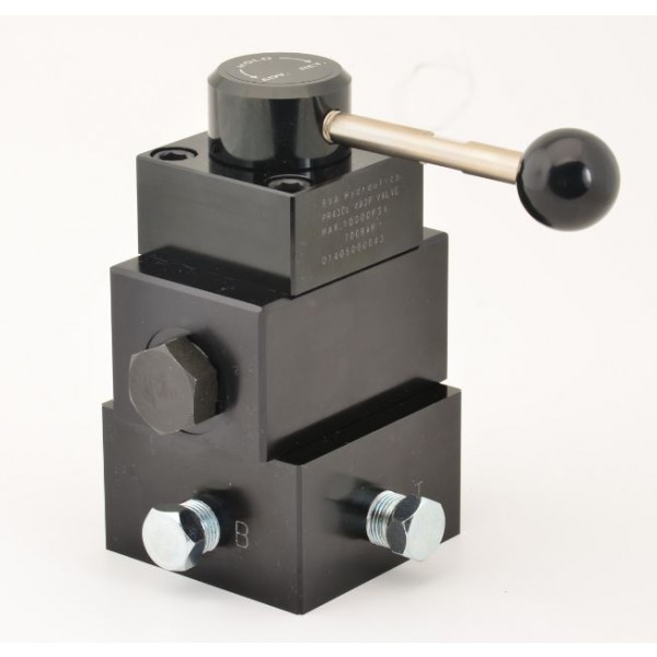 PR43CL Manual control valve with locking, remoted-mounted, close center, 4-way / 3-position - closed center, with locking valve, 10,000 psi (700 bar)