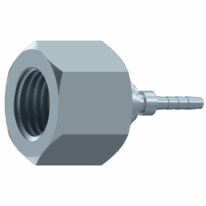 Straight Swivel Female BSP 60° Cone Micro-hose