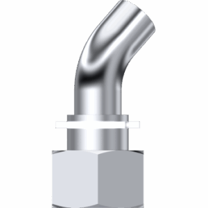 Weldable Metrical Swivel Female 45º Without O Ring