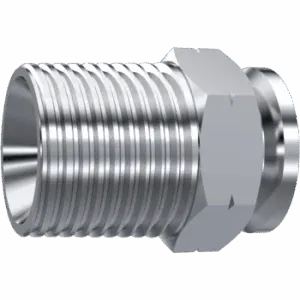 Welding NPT Male 60° with Guide, DN Hose 1/4", Thread 1/4" NPT