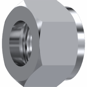 BSP Nut for welding 60° cone nipple