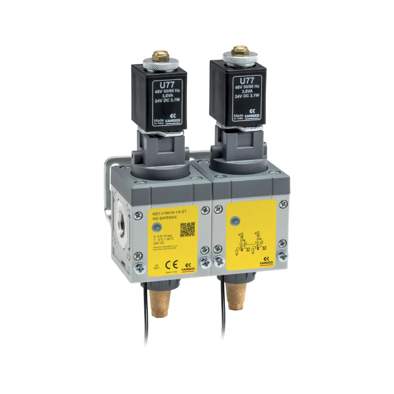 MD SAFEMAX 3-2-way quick exhaust safety valves -Double Valve Accessories With Silencer , Sensor CE Sensor 5M Cable