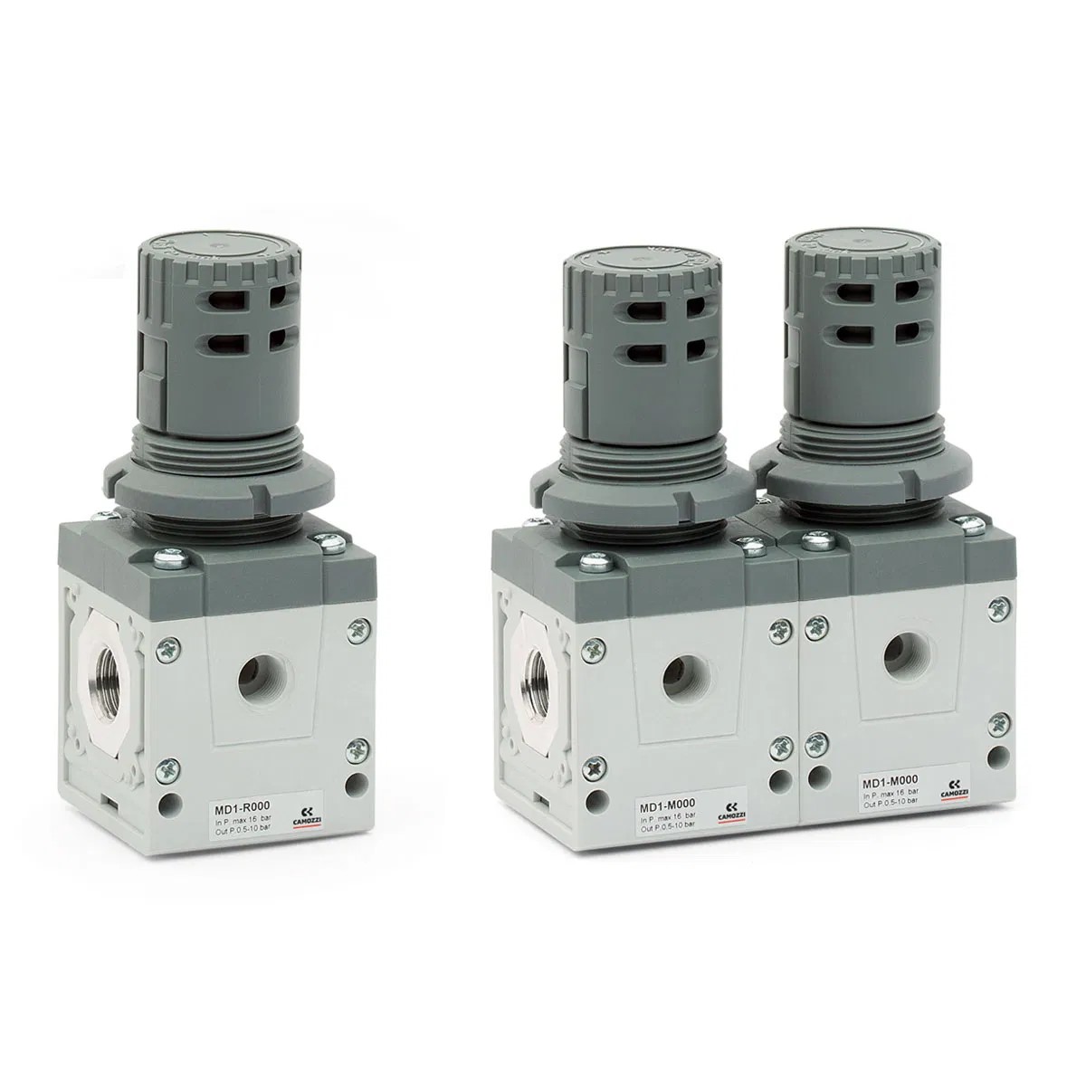 Series MD Pressure Regulators Version Pressure Regulator , Operating Pressure 0.5-10 Bar , Design Type Non-Relieving High Relief Flow , Connections No Connection