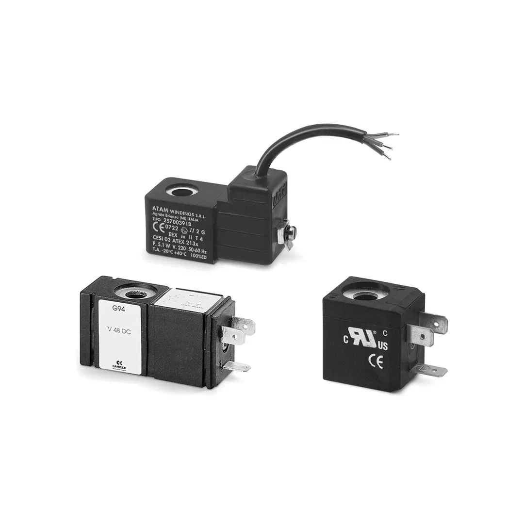 Series U70 & G70 Solenoid Coils ,Material-'U' - PET (Standard Coil) ,Dimensions- 22 x 22 (Standard Coil), Voltage - Wattage-24V DC - 5W