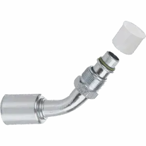 45° Male With Green Joint Hose ID 5/16" , Thread 5/8" 18h UNF