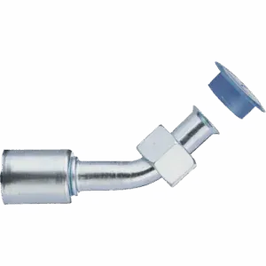 45° Swivel Female SAE Hose ID 5/16" , Thread 5/8" 18h UNF