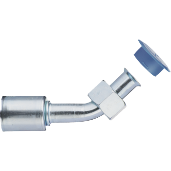 45° Swivel Female SAE Hose ID 5/16" , Thread 5/8" 18h UNF