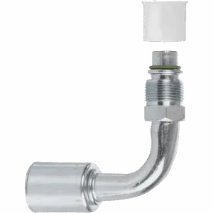 90° Male With Green Joint Hose ID 5/16" , Thread 5/8" 18h UNF