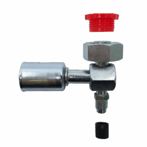 90° Special Female With Rotalock Joint And Valve Hose ID 13/32" , Thread 1" 14h UNS