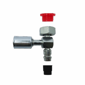 90° Special Female With Rotalock Joint And 134 Valve Hose ID 13/32"