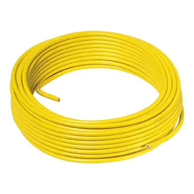 Metric Copper Tube with a Yellow 1.5mm PVC Sheath