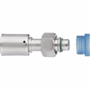 Straight Swivel Female With Green Joint Hose ID 5/16" , Thread 5/8" 18h UNF