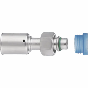 Straight Swivel Female With Green Joint Hose ID 5/16" , Thread 5/8" 18h UNF
