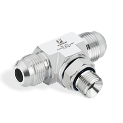 Male Brach Tee JIC x BSPP Adjustable