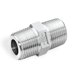 NPT-M x BSPT-M Male Hex Nipple