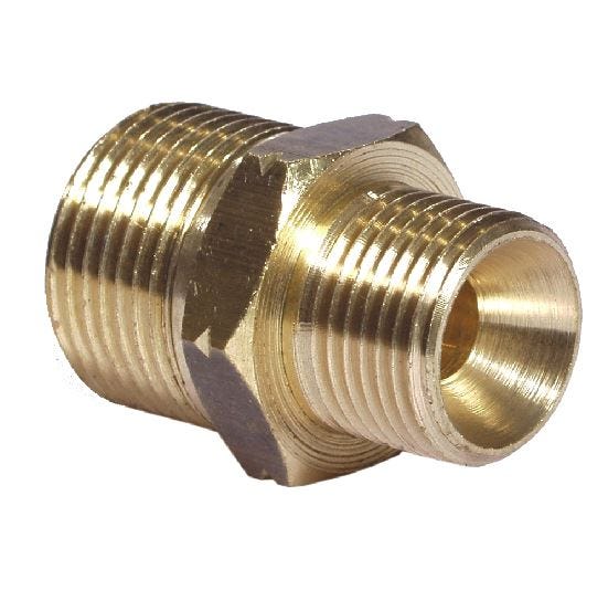 Brass Nipple M21 x 1/4"