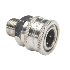 High Pressure Plated Steel QR Coup 1/4"F