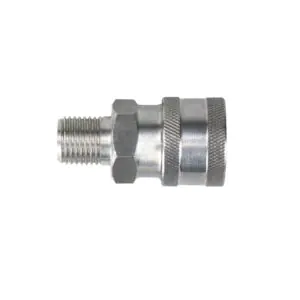 High Pressure Compact QR SS coupling 1/4"M