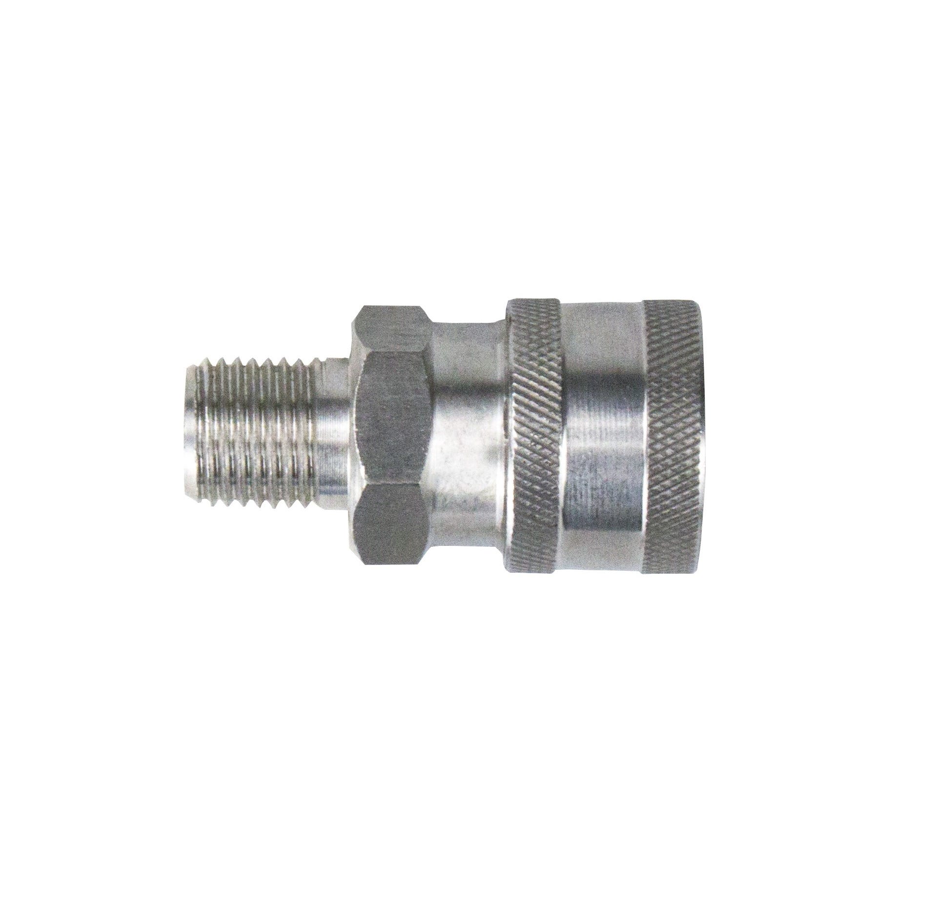 High Pressure Compact QR SS coupling 1/4"M