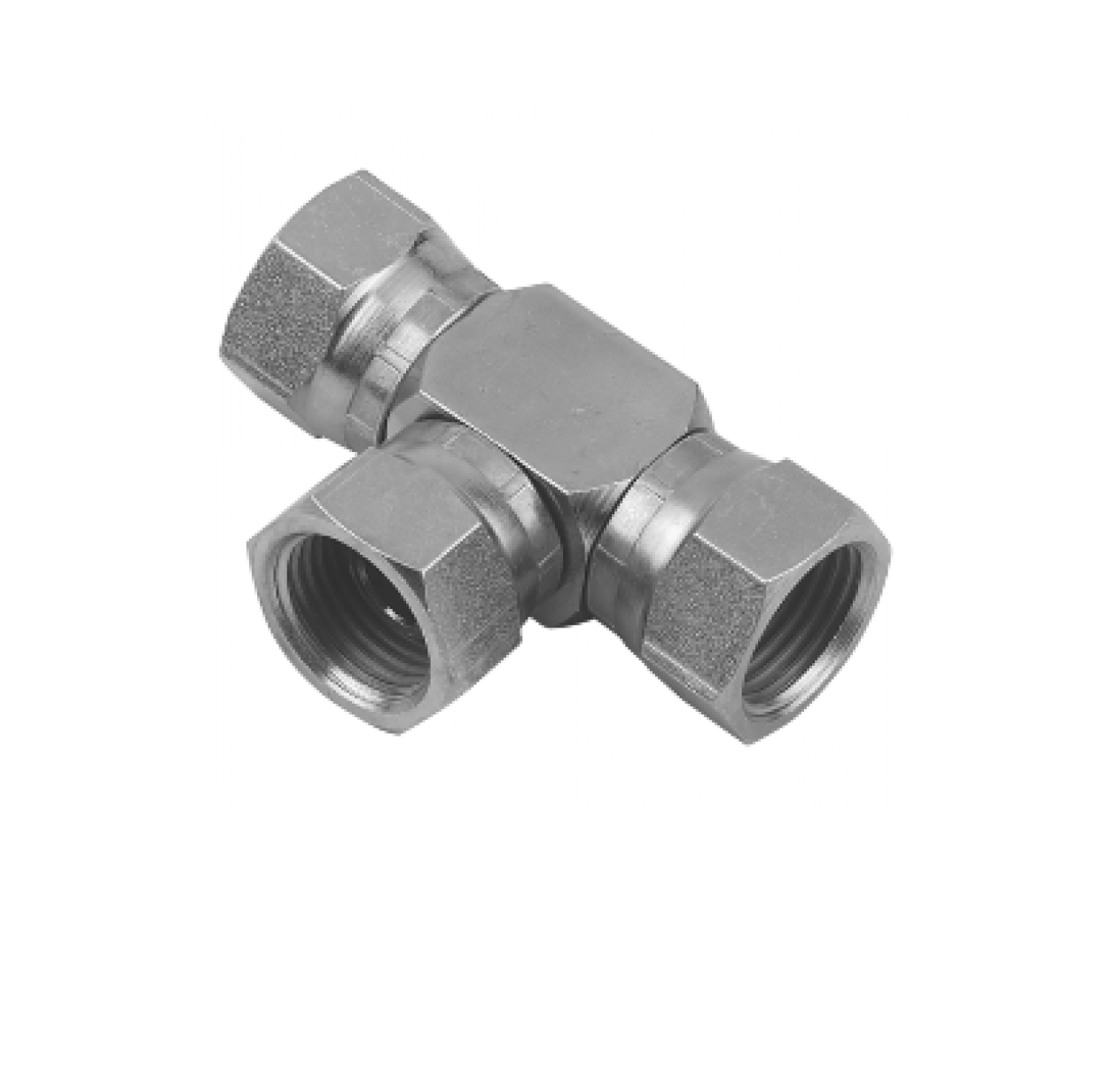 Plated Steel Tee 1/2"F x 1/2"F x 1/2"F