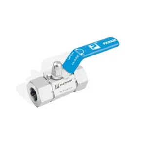 Panam Hex Body Ball Valve, 1/4" OD, Male Connector x Tube Fitting, 2000 PSI (137 BAR), 316 stainless steel, Straight