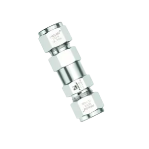 Panam, Check Valve, 1/8", Tube OD x Tube OD, 316 Stainless Steel
