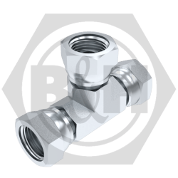 BSP Swivel Female Tee - Forged